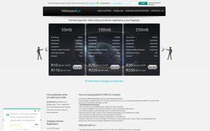 Хостинг Webspacebar.Co.Za